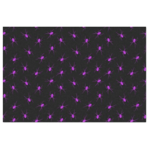 Modern Vintage Halloween Purple Spider Tissue Paper