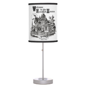 modern vintage haunted mansion table lamp