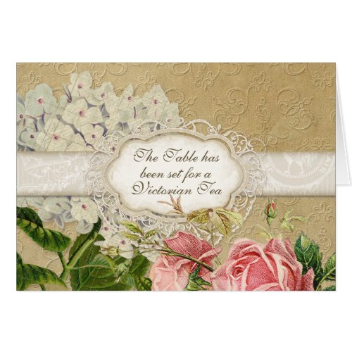 Modern Vintage Lace Tea Party Hydrangea n Roses