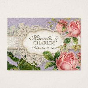 Modern Vintage Lace Tea Stained Hydrangea n Roses