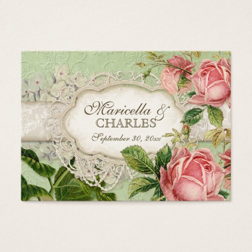 Modern Vintage Lace Tea Stained Hydrangea n Roses