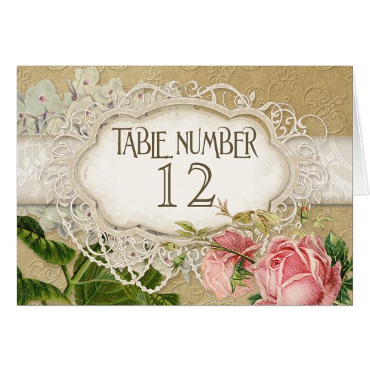 Modern Vintage Lace Tea Stained Hydrangea n Roses Card
