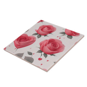 Modern Vintage Love Rose Collection Ceramic Tile