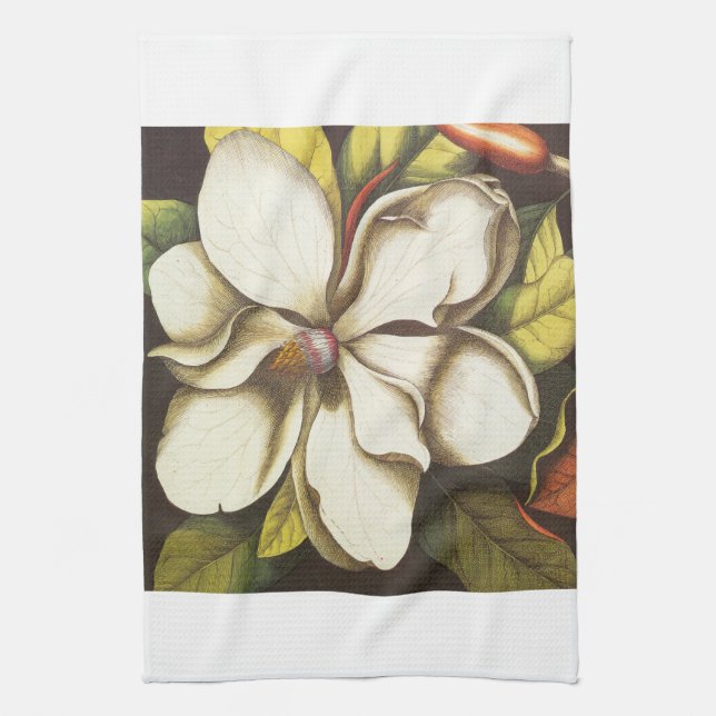 modern vintage magnolia kitchen towel (Vertical)