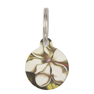 modern vintage magnolia pet tag