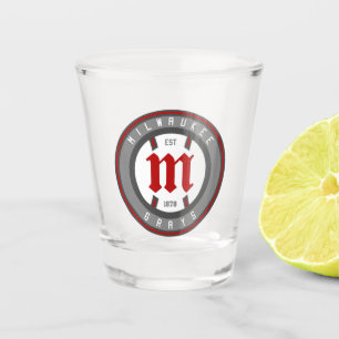Modern Vintage Milwaukee Grays Logo Shot Glass