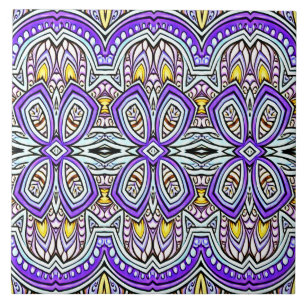 Modern vintage multicolor classic pattern cerami ceramic tile