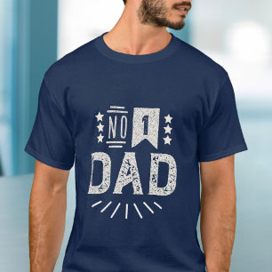 Modern Vintage Navy Blue Cream Best Father's Day T-Shirt