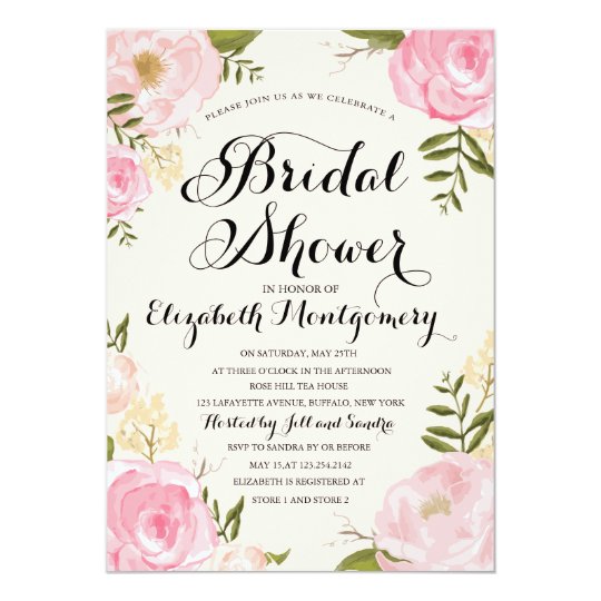 Vintage Wedding Shower Invitations 8