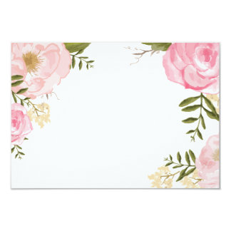 Blank Floral Invitations 3