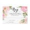 Modern Vintage Pink Floral Wedding RSVP Card