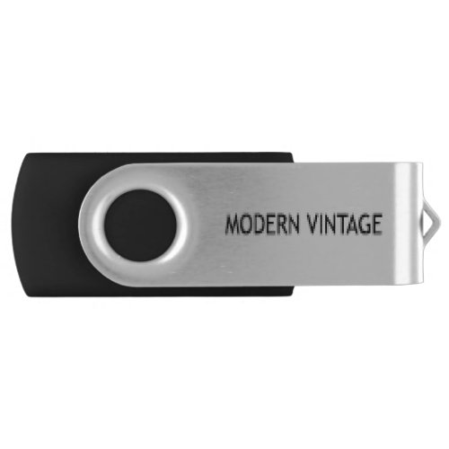Modern vintage pixel style phrase flash drive