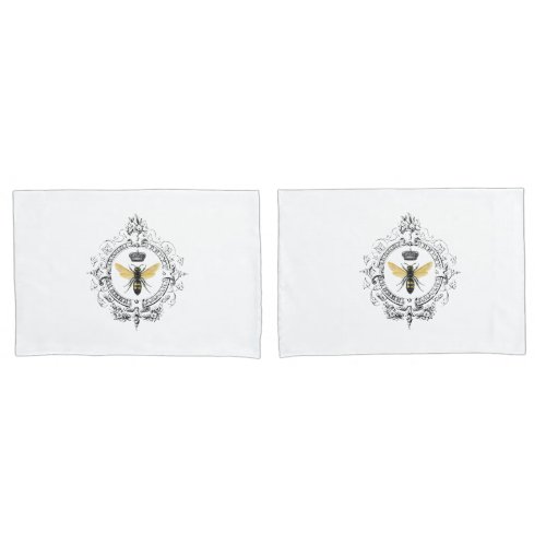Modern Vintage Queen Bee set of pillowcases