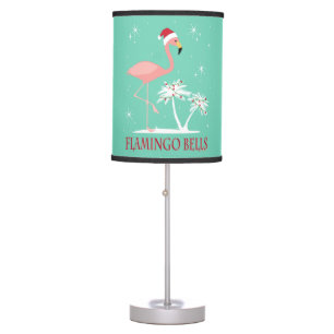 MODERN VINTAGE RETRO CHRISTMAS FLAMINGO TABLE LAMP