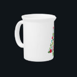 modern vintage retro christmas tree beverage pitcher<br><div class="desc">modern vintage retro christmas tree</div>
