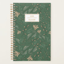 Modern Vintage Sage Green Foliage Pattern