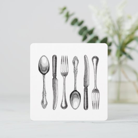 modern vintage silverware (Standing Front)