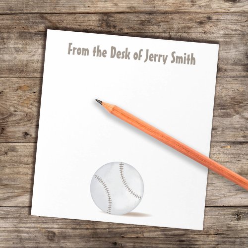 Modern Vintage Sport Athletic Baseball Trendy  Notepad