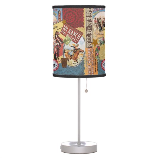 modern vintage western cowgirl table lamp (Left)