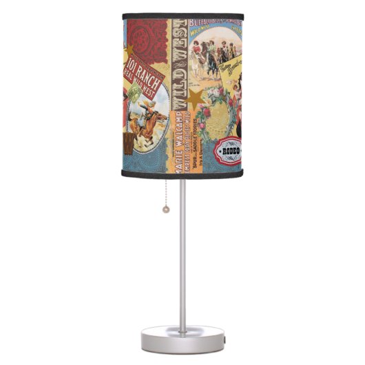 modern vintage western cowgirl table lamp (Right)