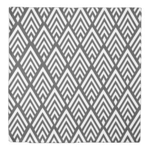 Modern Vintage White Arrows & Gray Duvet Cover