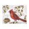 modern vintage winter cardinal