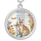 Modern vintage woodland fox