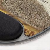 modern vintage woodland hedgehog gel mouse pad (Right Side)