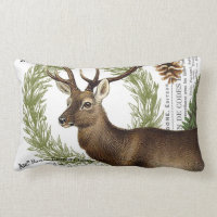 modern vintage woodland winter deer