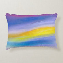 Modern Violet and Golden Ray Abstract