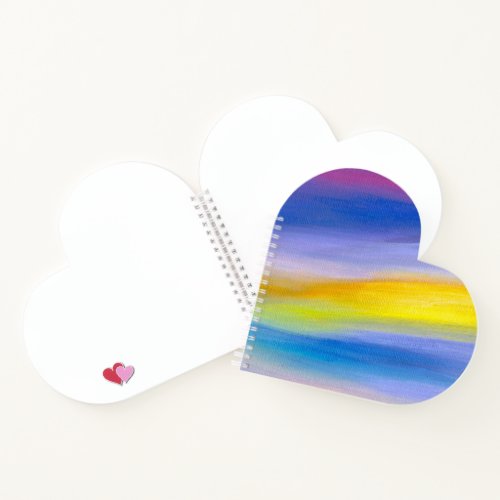 Modern Violet and Golden Ray Abstract Notebook