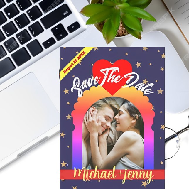 Modern VIP Minimalist Personalize Photo Wedding Invitation (Creator Uploaded)