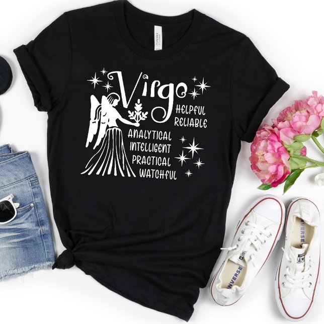 Modern Virgo Zodiac Horoscope  T-Shirt (Creator Uploaded)
