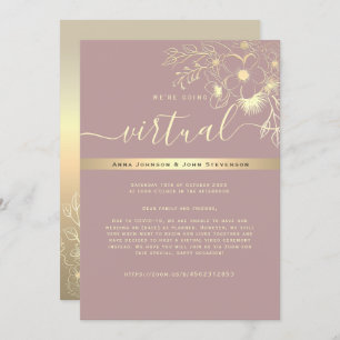 Modern Virtual Wedding Invitation