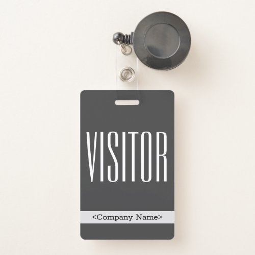 Modern VISITOR Badge