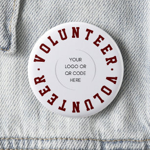 Modern Volunteer Business Organization Logo Button