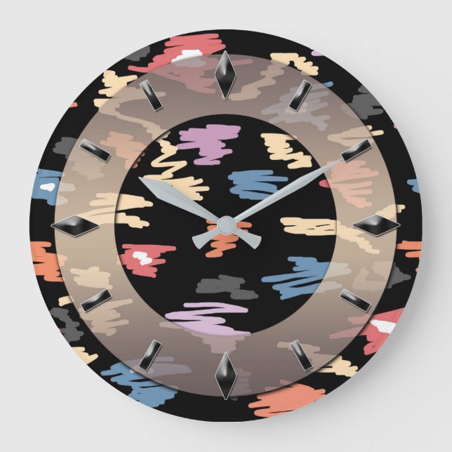 Modern wall clock design . (Front)