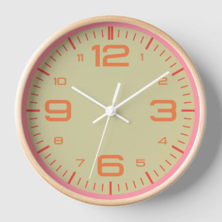 Modern Wall Clock with Bold Numbers