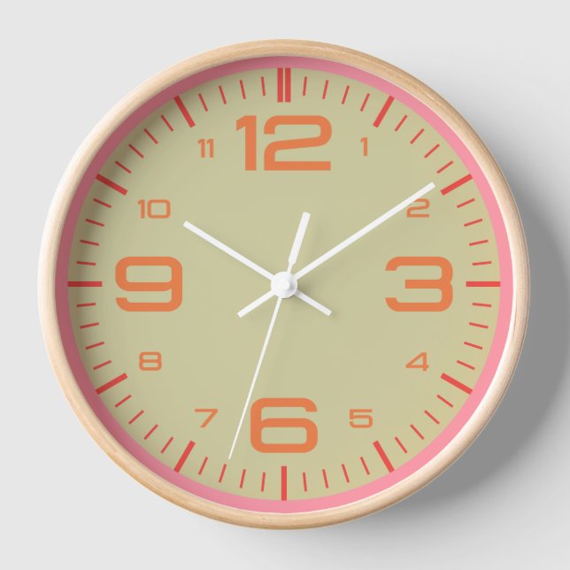 Modern Wall Clock with Bold Numbers (Front)
