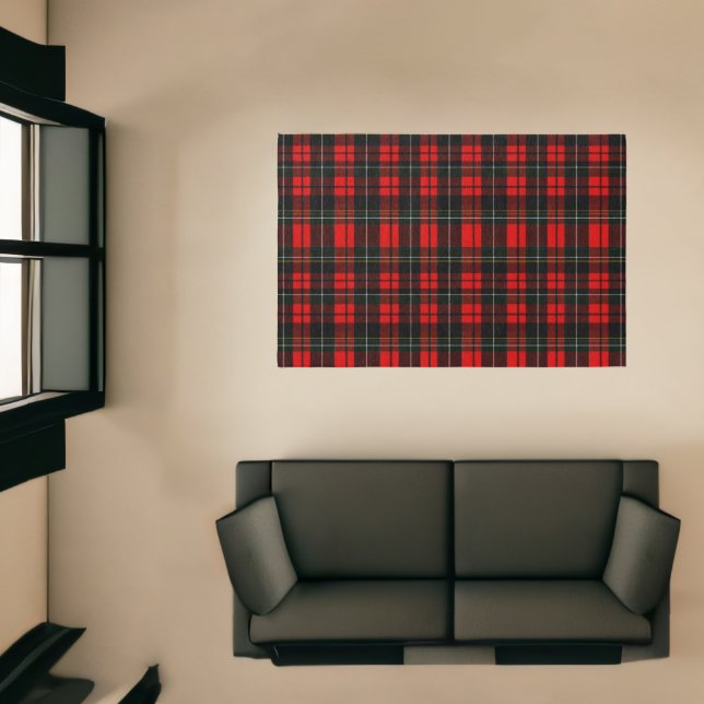 Modern Wallace Red Scottish Tartan Plaid Pattern Rug (Insitu (Indoor 1))