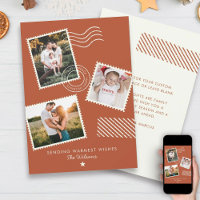 Modern Warm Family Photo Cute Stamp