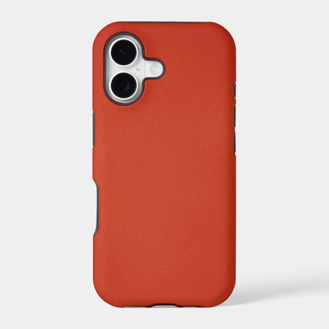 Modern Warm Red Grainy Texture Case-Mate iPhone Case (Back)