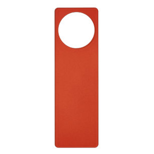 Modern Warm Red Grainy Texture Door Hanger