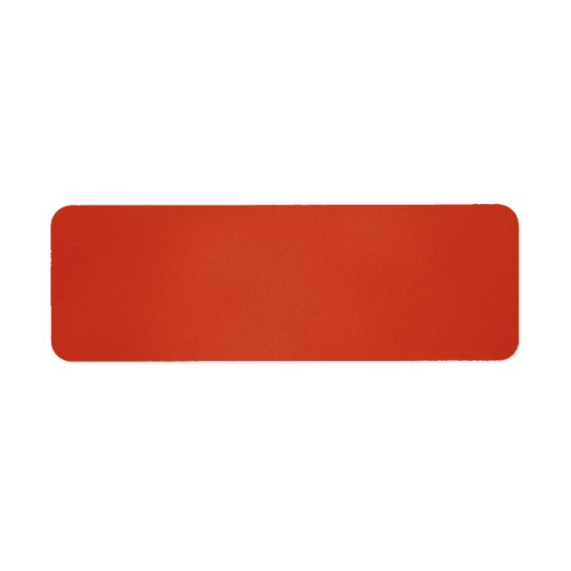 Modern Warm Red Grainy Texture Label (Front)
