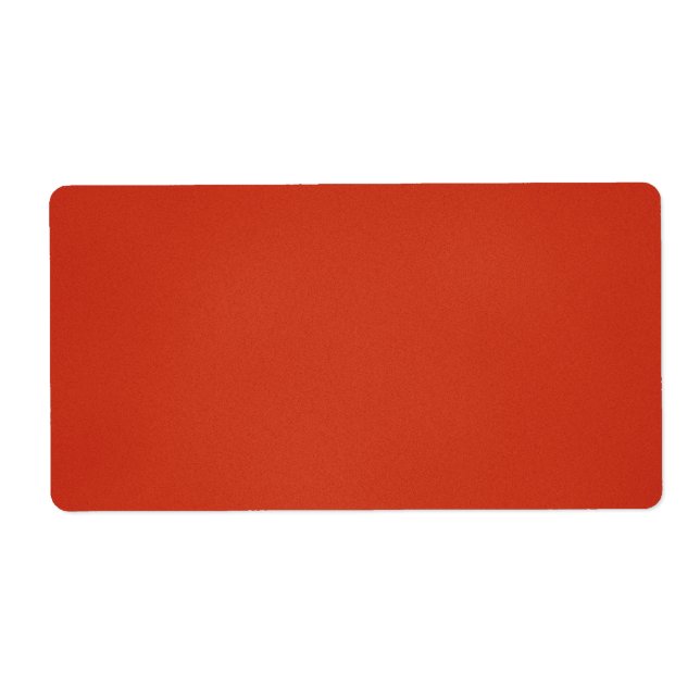 Modern Warm Red Grainy Texture Label (Front)