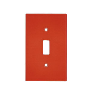 Modern Warm Red Grainy Texture Light Switch Cover