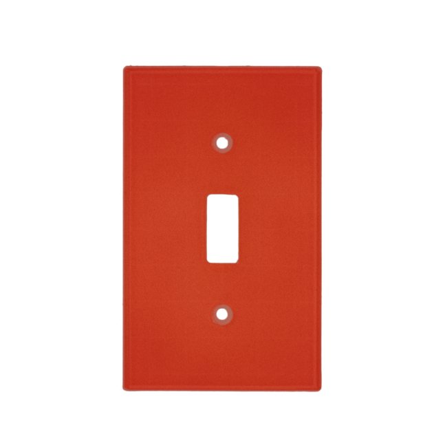 Modern Warm Red Grainy Texture Light Switch Cover (Front)