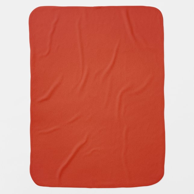 Modern Warm Red Grainy Texture Swaddle Blanket (Front)