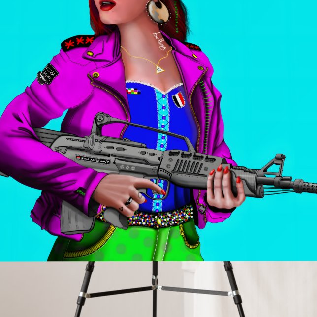 Modern Warrior Foam Board (In Situ (Stand))