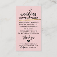 Modern Washing Instructions Clothing Shirt Care
